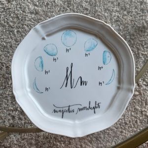 Anthropologie Linea Carta by Dina Pyari Majestic Moonlight Plate